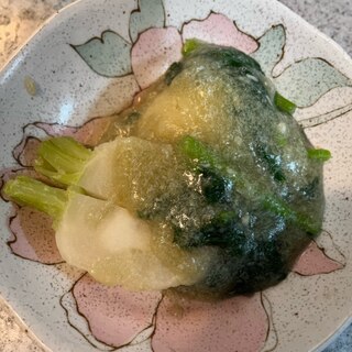 カブの柔らか煮　蟹あんかけ